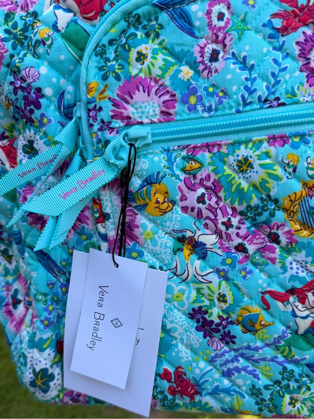Rare Vera Bradley Disney Ariel Floral Weekender Travel Bag NWT - Picture 8 of 12
